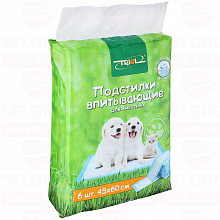 Подстилки впитывающие TRIOL 6 шт 45х60 см