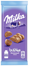 Шоколад молочный MILKA BUBBLES, 76г