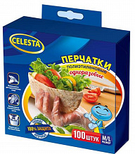 Перчатки хозяйственные CELESTA M/L, 100шт