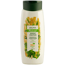 Шампунь и бальзам для волос AROMA NATURAL WHEAT PROTEIN 2В1, 400мл