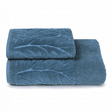 Полотенце махровое CLEANELLY фьорэ, 50х90см, голубой