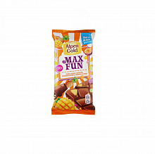 Шоколад молочный ALPEN GOLD MAX FUN ананас, манго, карамель, 150г